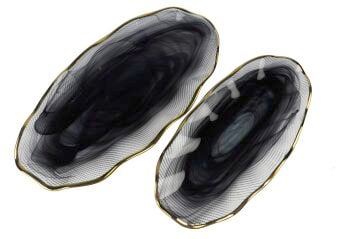 Luxe Edge 2li Oval Servis Tabağı 40x20 34x17cm