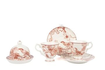 Toile De Rose 2li 5prç Kahve Fincan Seti 90cc