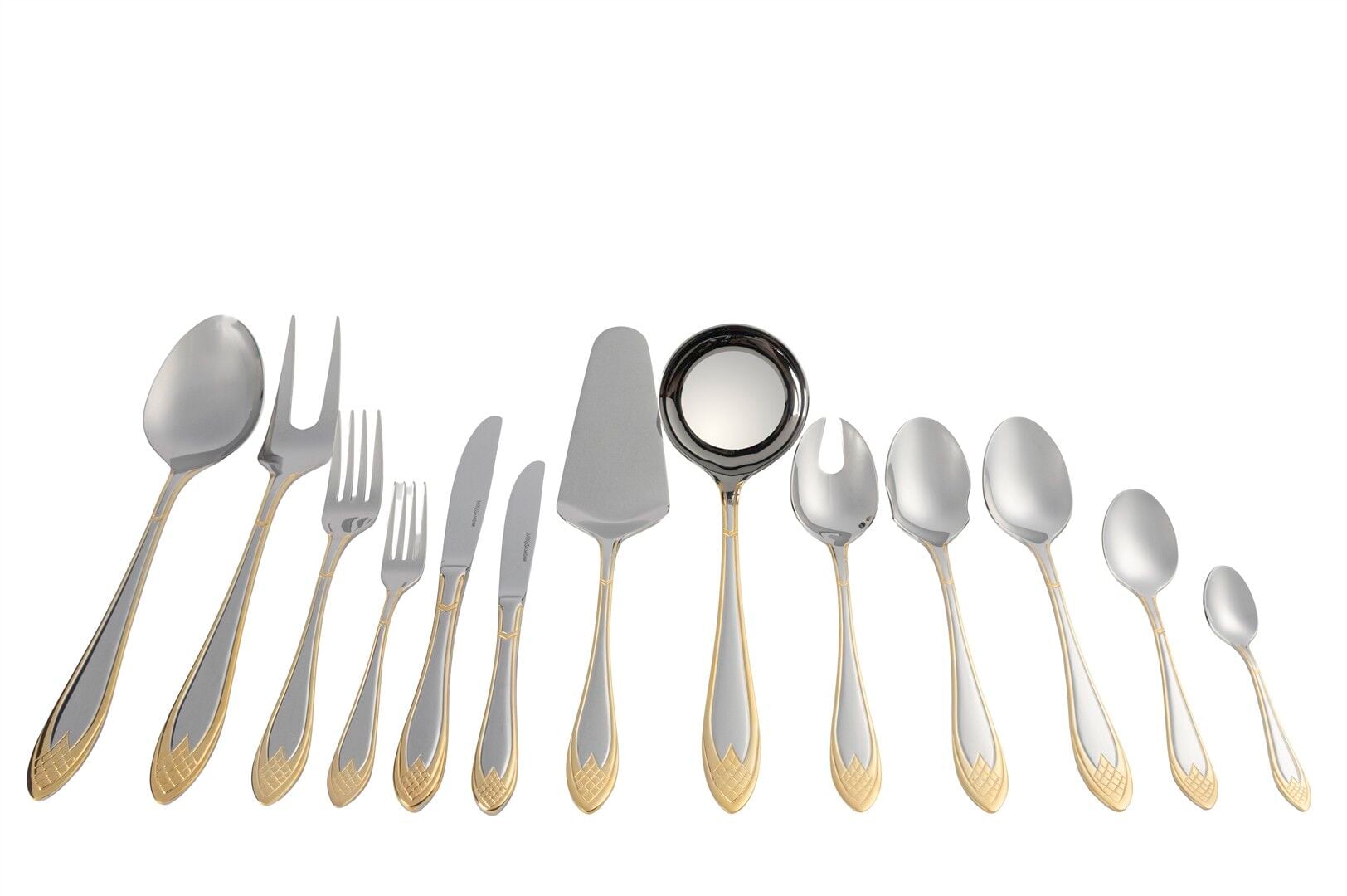 Silver Gold Elegance 90 Parça Çatal Kaşık Bıçak Seti