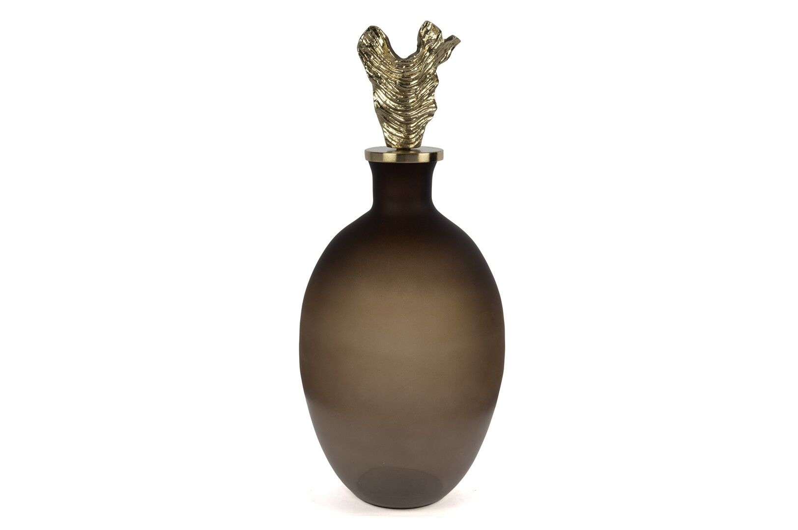 Bronz Cam Gold Başlıklı Küp 25x66cm