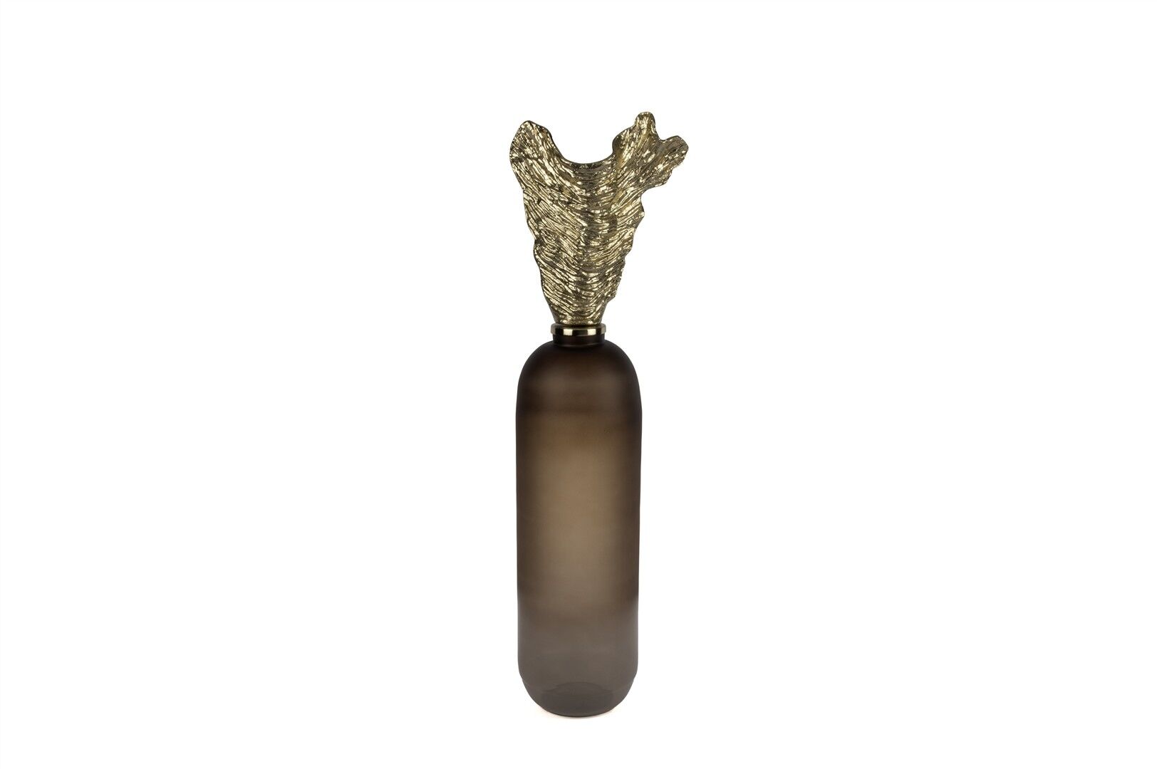 Bronz Cam Gold Başlıklı Küp 24x19x108cm