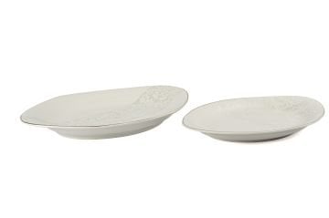 Pearl Mist 2li Oval Tabak 31cm 28cm