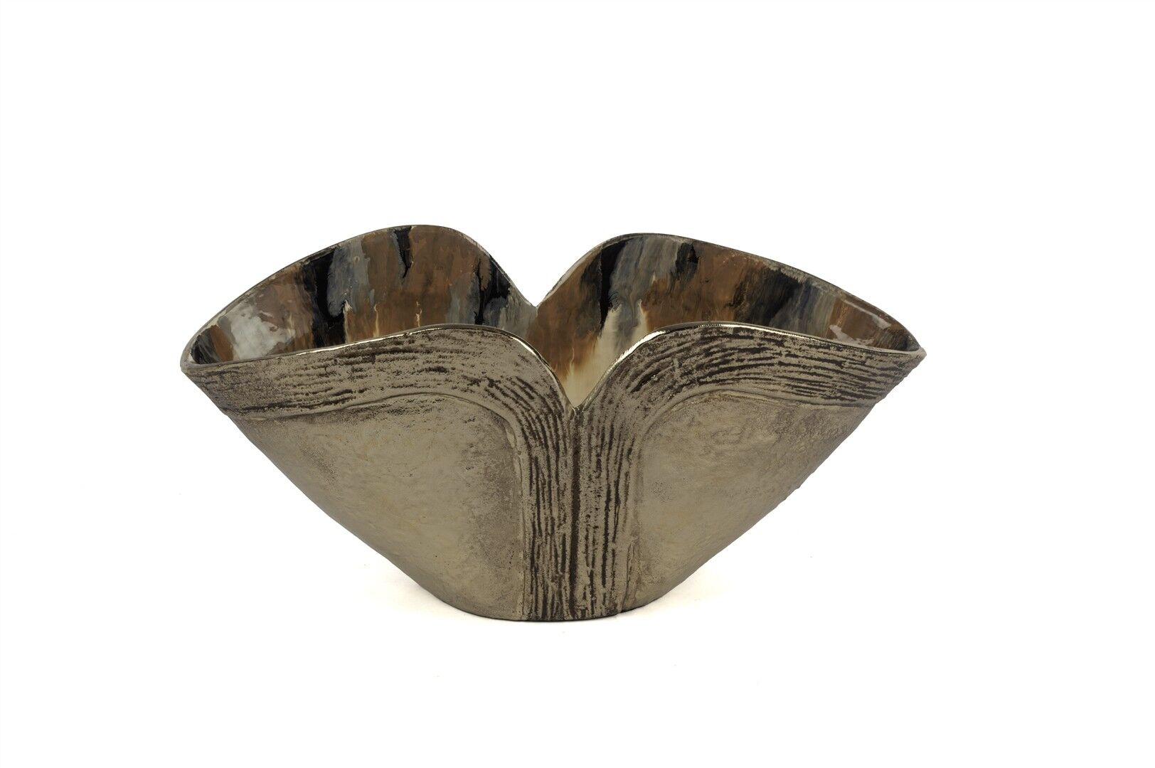 Antik Gold Tasarım Dekoratif Kase  39x15x18cm