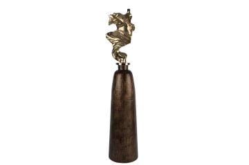 Kahverengi Gold Başlıklı Küp 28x25x126cm