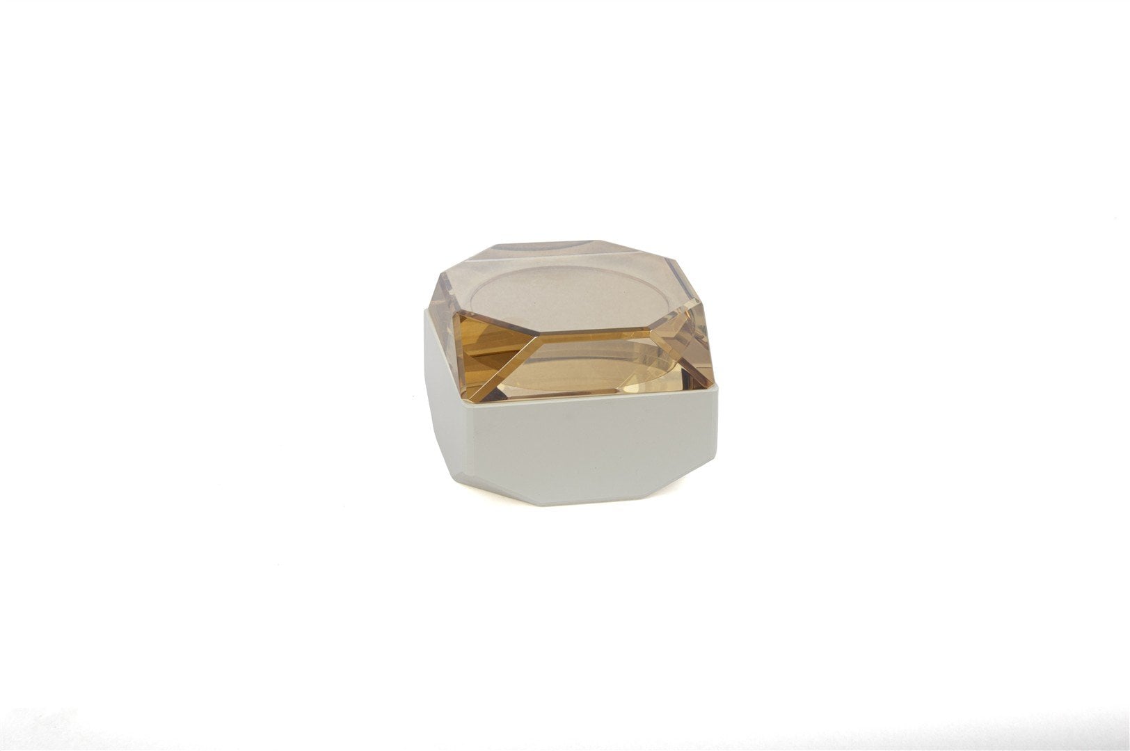 Kristal Beyaz Şampanya Takı Kutusu 10x10x8cm