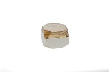 Kristal Beyaz Şampanya Takı Kutusu 10x10x8cm