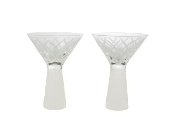 Kristal Buzlu Cam 2li Dondurmalık 11x16cm