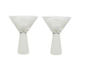 Kistal Buzlu Cam 2li Dondurmalık 11x16cm