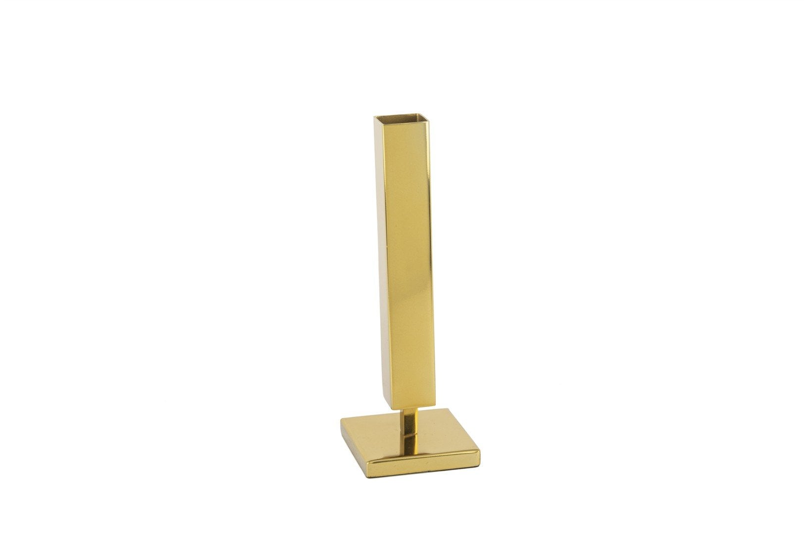 Gold Köşeli Ayaklı Vazo 8x22cm