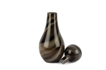 Kahve Krem Kapaklı Dekoratif Şişe19x47cm