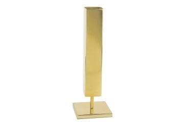 Gold Köşeli Ayaklı Vazo 11x32cm