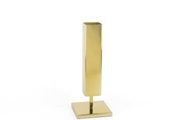 Gold Köşeli Ayaklı Vazo 11x28cm