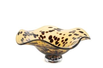 Amber Cam Desenli Dekoratif Tabak 32x15cm