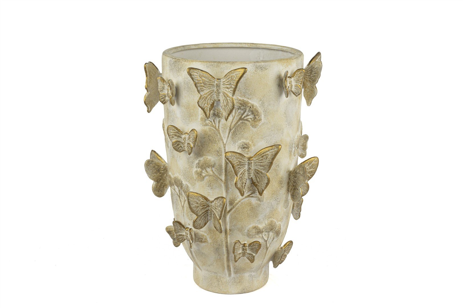 Krem Gold Butterfly Vazo 24x35cm