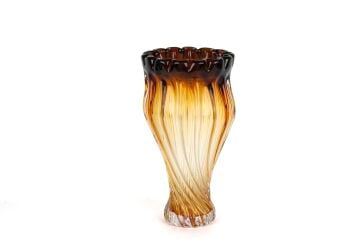 Amber Kıvrımlı Vazo 19x36cm