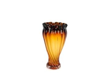 Amber Kıvrımlı Vazo 17x31cm
