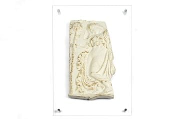 Antik meşaleli kadın tablo 50x70