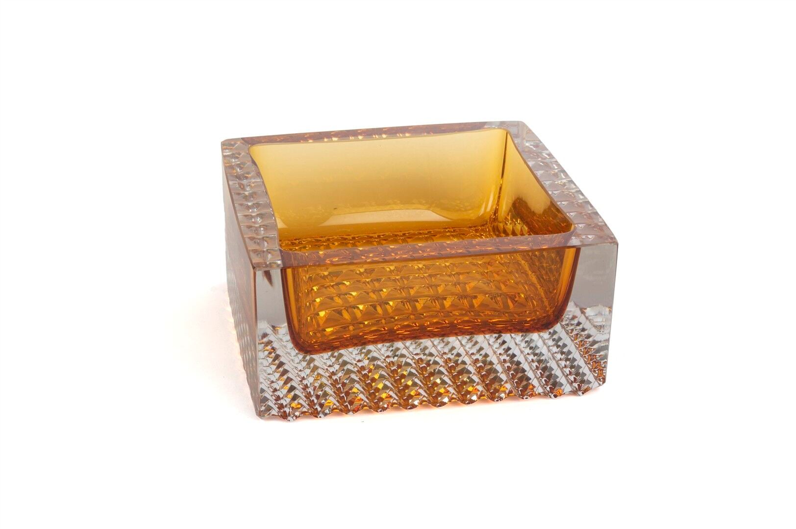Amber Kristal Dekoratif Kare Kase 19x9cm