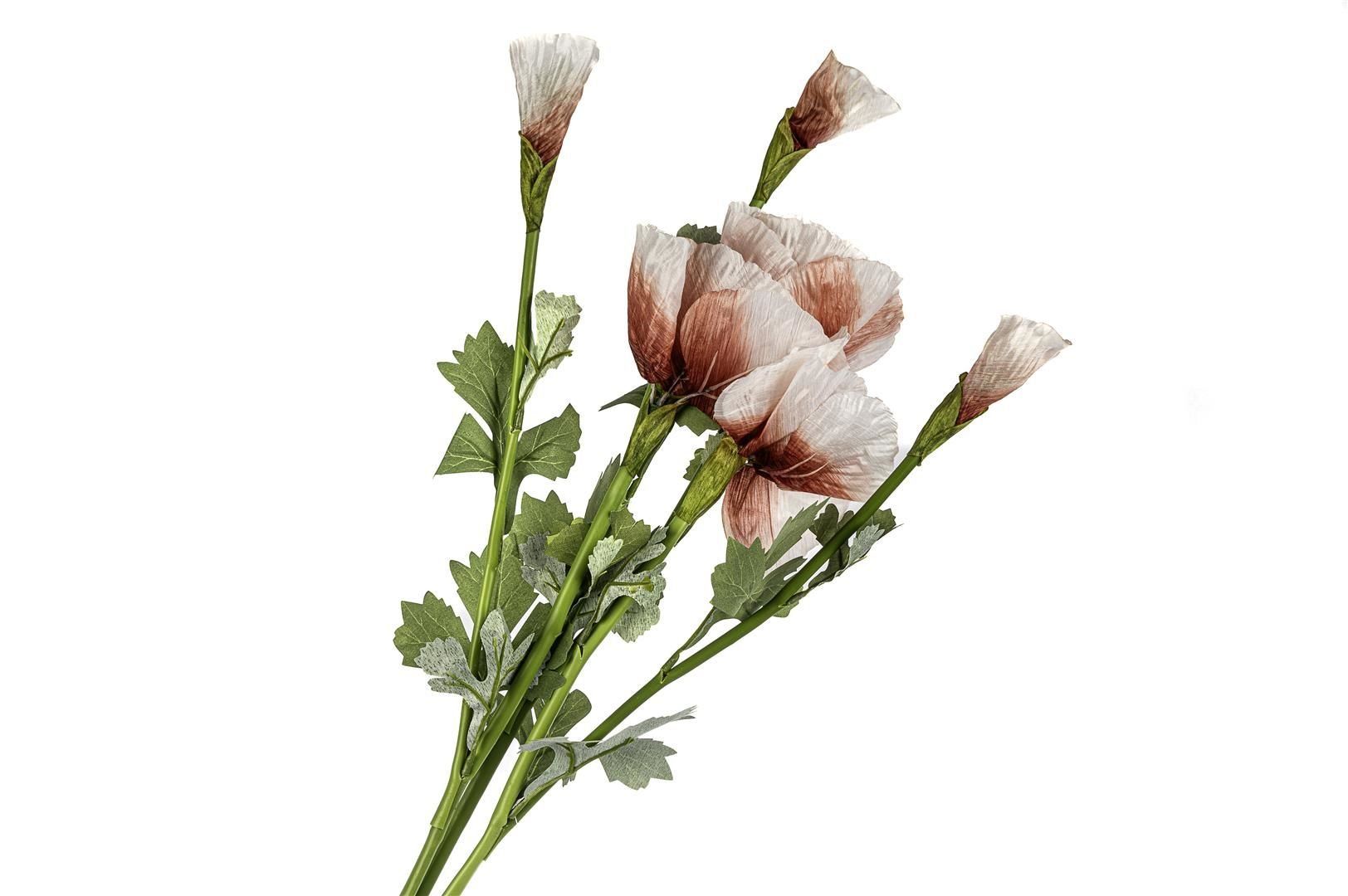 Beyaz Pembe Yapay Çiçek 90cm