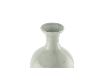 Yeşil Noktalı Porselen Vazo 15x45cm
