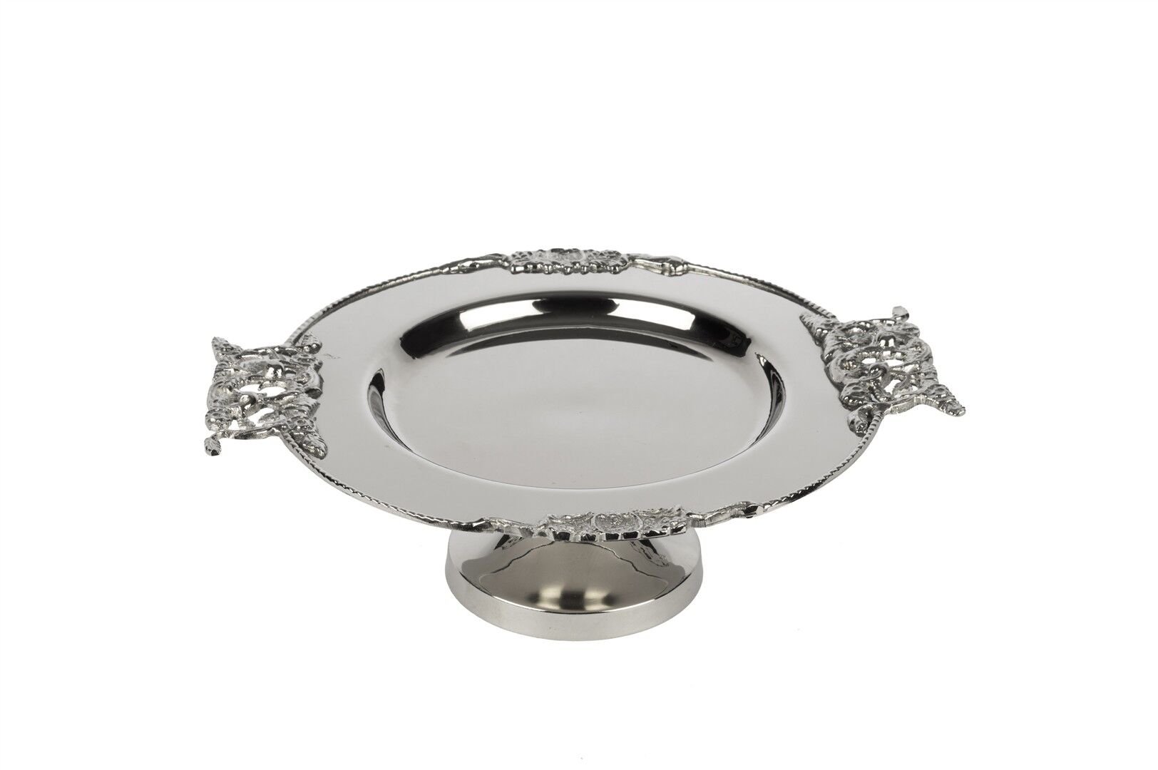 Silver İşlemeli Ayaklı Sunumluk 28x24x9cm