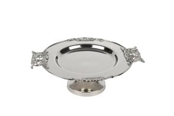 Silver İşlemeli Ayaklı Sunumluk 28x24x9cm
