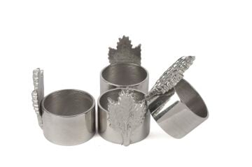 Silver Yaprak Peçete Yüzüğü