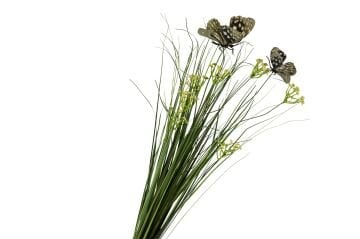 Yeşil Kelebekli Yapay Karahindiba 76cm