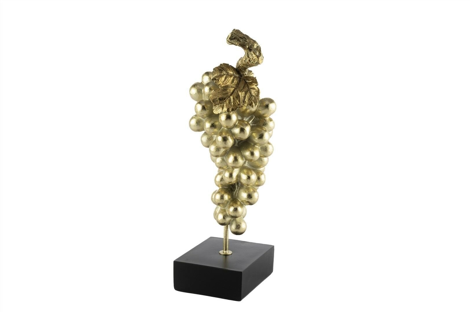 Siyah Kaideli Gold Üzüm Resin Dekor 14x13x41cm