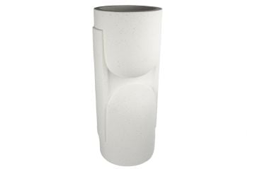 Beyaz Polyresin Saksı 37x91cm