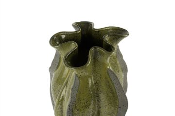 Yeşil Gri Vazo 25x43cm