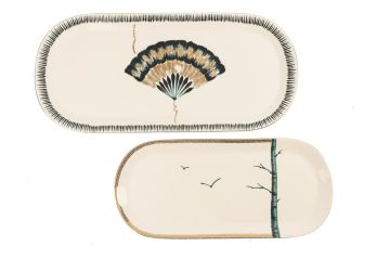 Grace 2li Oval Servis Tabağı 42cm + 34cm