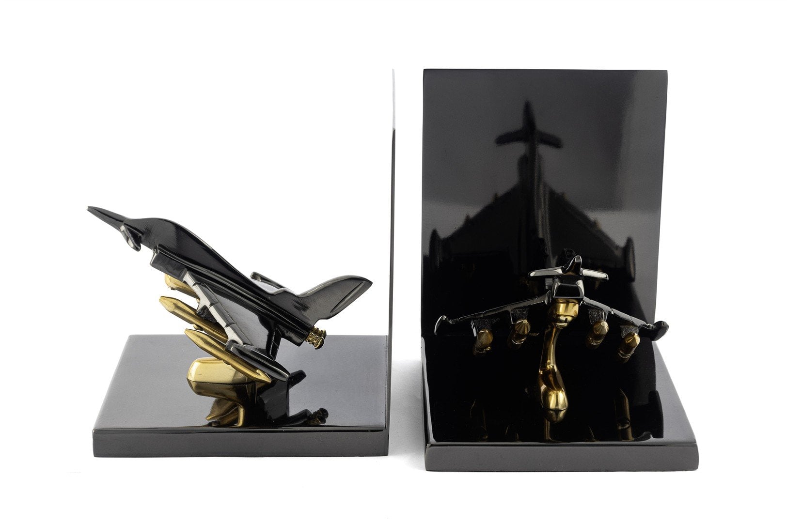 Jet Siyah Metal Kitap Tutucu 30x13x16cm