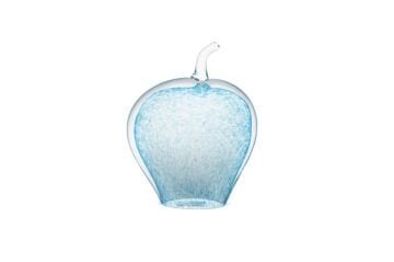 Mavi Işıltılı Cam Dek Elma 22x25cm