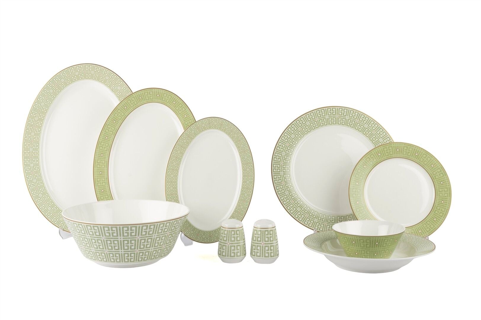 Soft Green 58 Parça Yemek Takımı