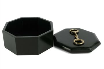 Koyu yeşil Gold Kulplu Kutu 22x22x10cm