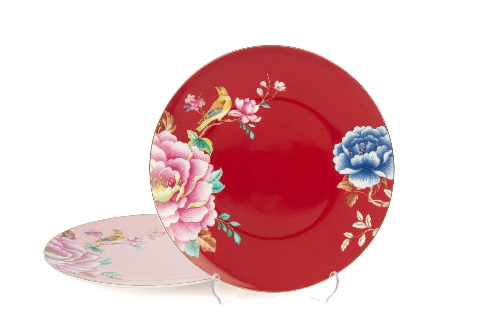 Verona 2li Pembe Bordo PastaTabağı 21cm