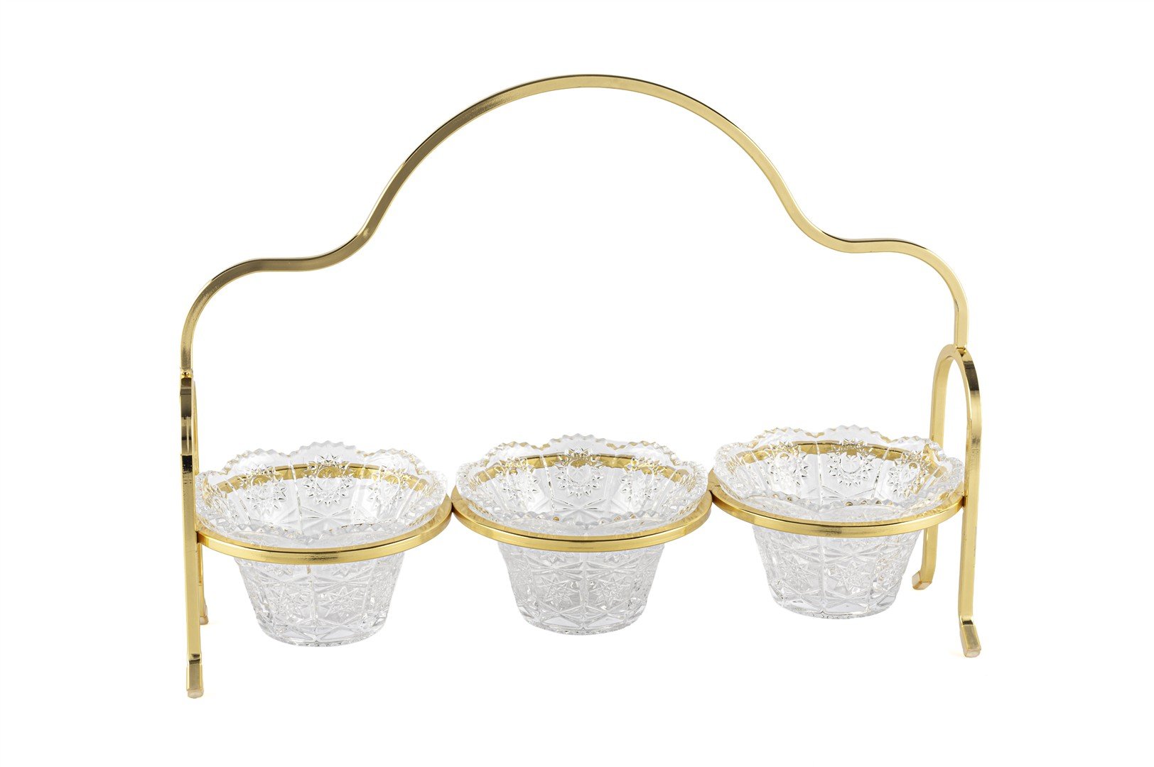 Gold Cam 3lü Çerezlik 37x28x13cm