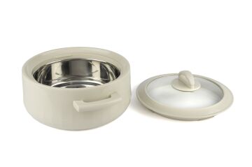Krem Cam Kapaklı Thermo Box 1.7L 23cm
