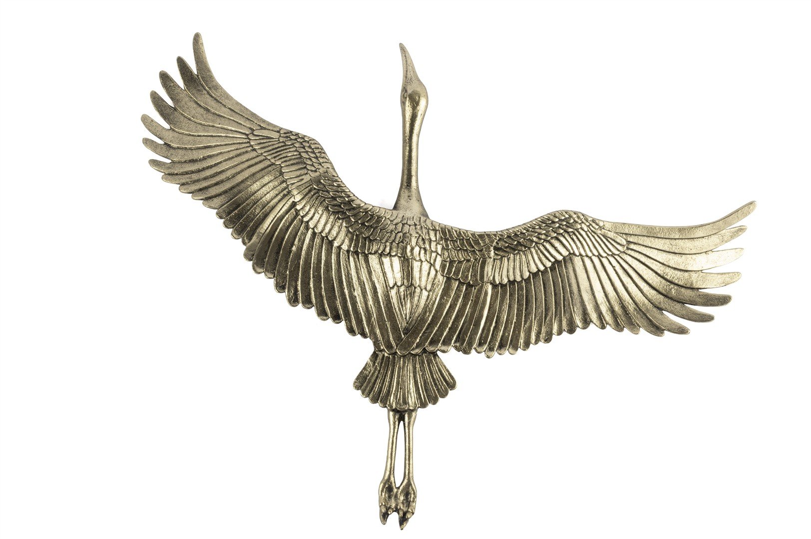 Antik Gold Kuş Duvar Aksesuarı 63x48x6cm