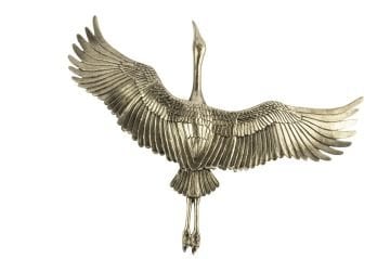 Antik Gold Kuş Duvar Aksesuarı 63x48x6cm