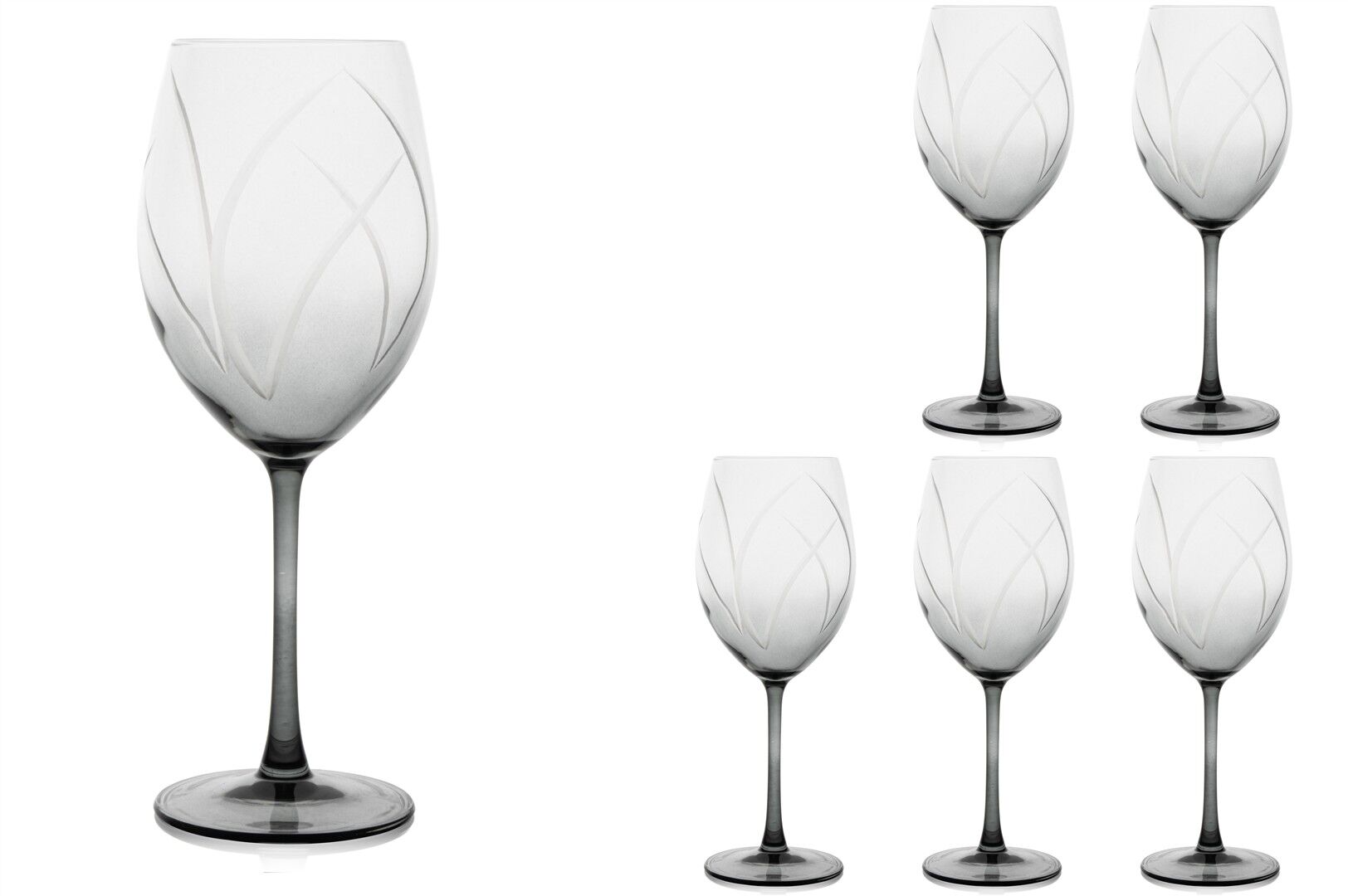 Füme 6lı Kırmızı Şarap Kadehi 570ml