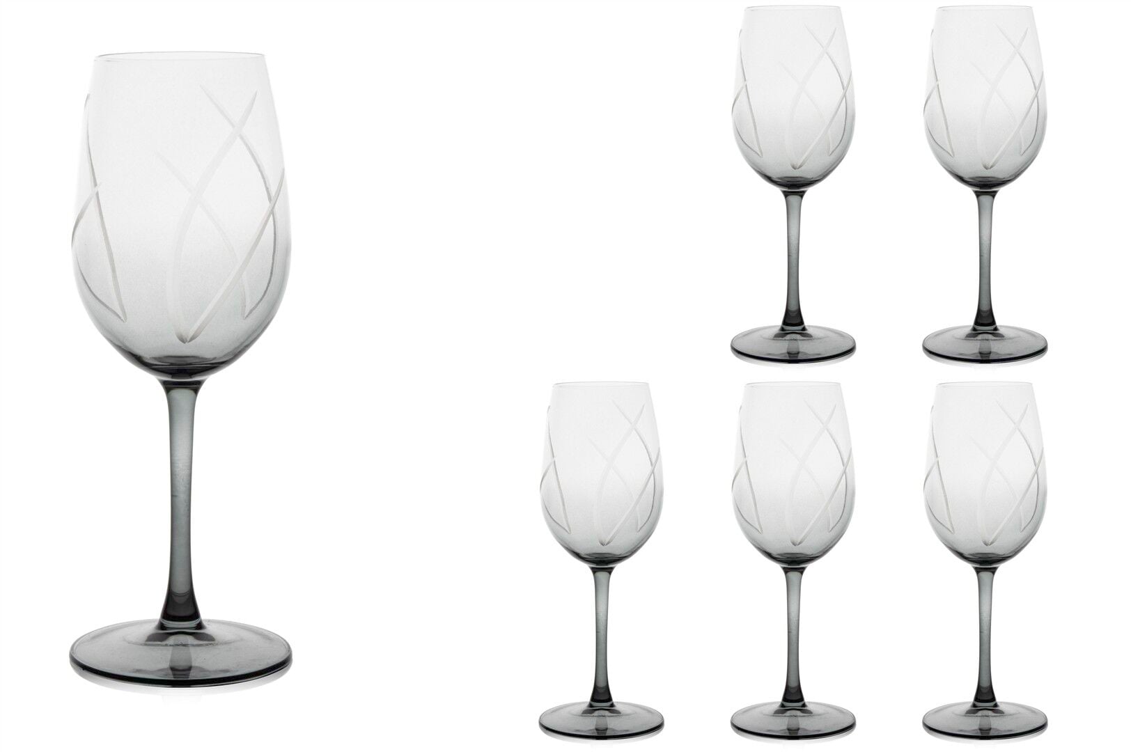 Füme 6lı Beyaz Şarap Kadehi 440ml