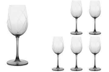 Füme 6lı Beyaz Şarap Kadehi 440ml