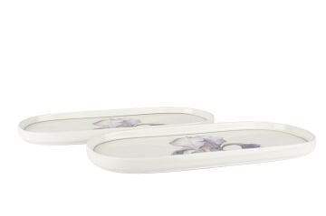 Art Of Botanica Lila 2li Oval Tabak 35x15cm