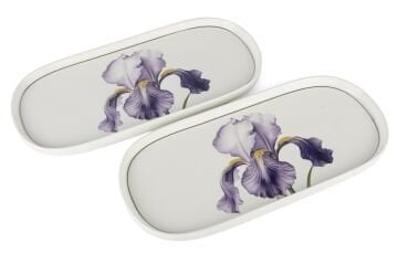 Art Of Botanica Lila 2li Oval Tabak 35x15cm