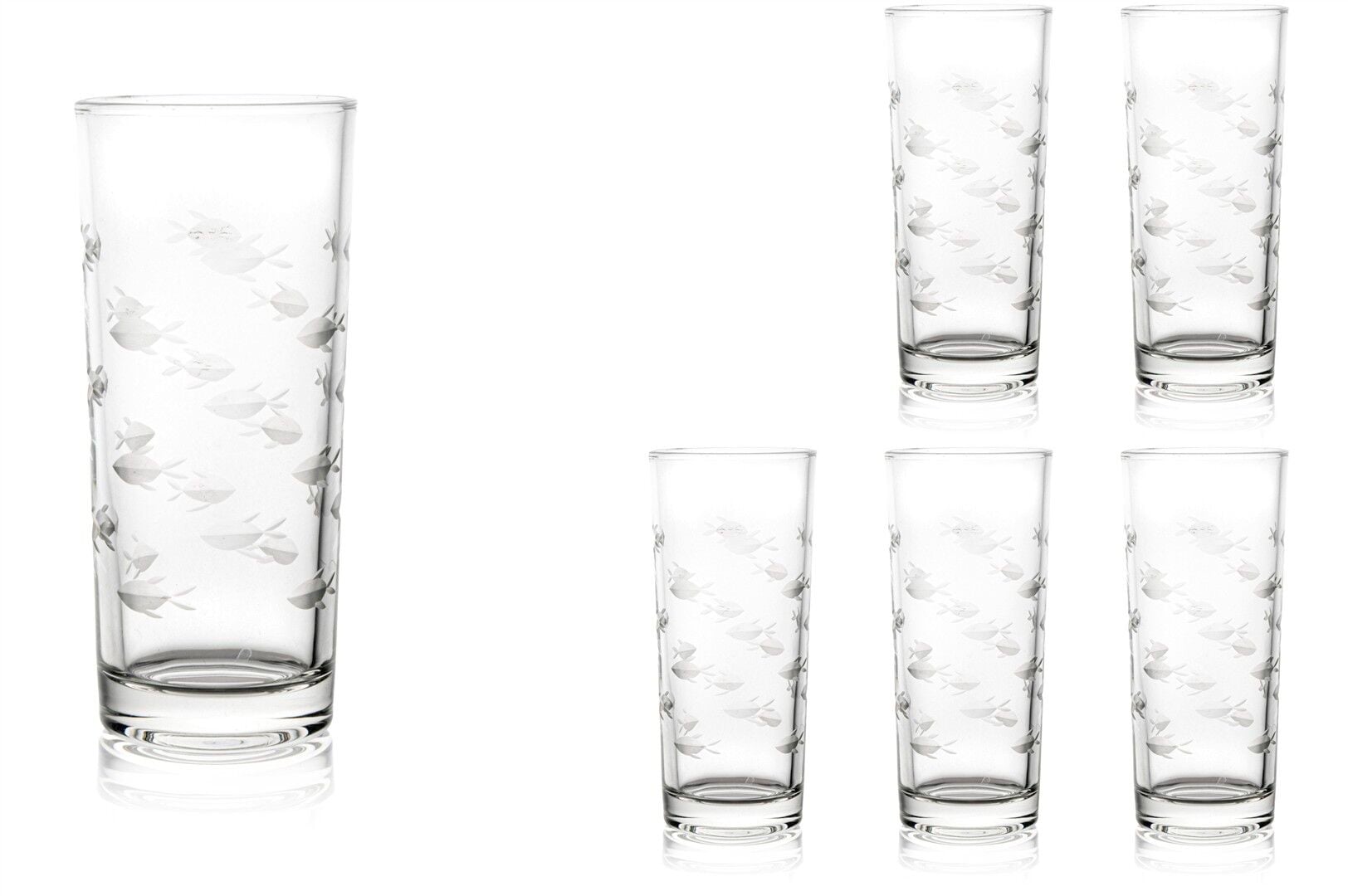 Balık Kesimli 6lı Su Bardağı 300ml