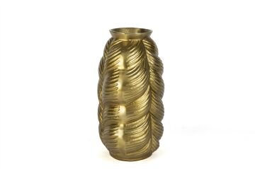 Gold Dalgalı Vazo 25x33cm