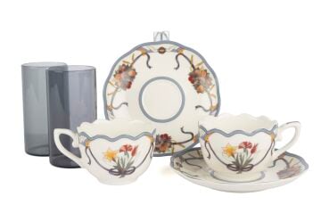 Sole Bauquet 2li Kahve ve Su Seti 90ml