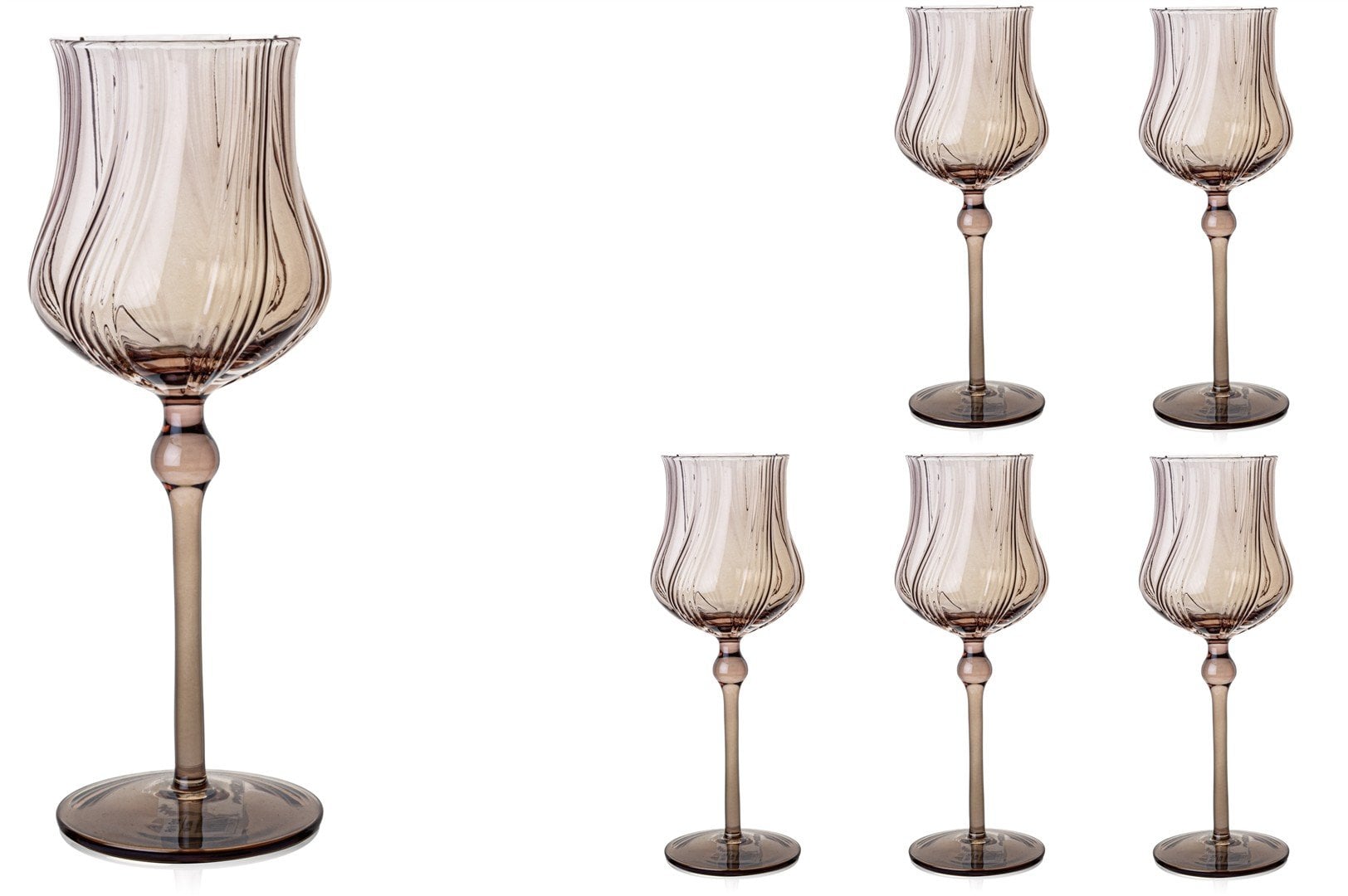 Scallop Rosse 6lı Kırmızı Şarap Kadeh 370ml